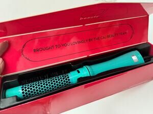 Caj Beauty Volumizing Hair Dryer Brush 1000-watts Turquoise Ionic 2 Settings New
